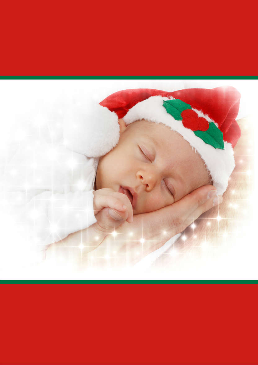 Baby's First Christmas - card made with Crafty Bob's Card Creator
