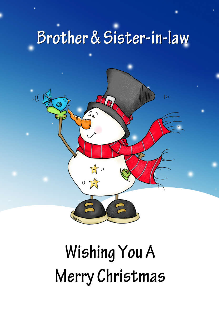 A Little Birdie Told Me It's Christmas Card Front - card made with Crafty Bob's Card Creator
