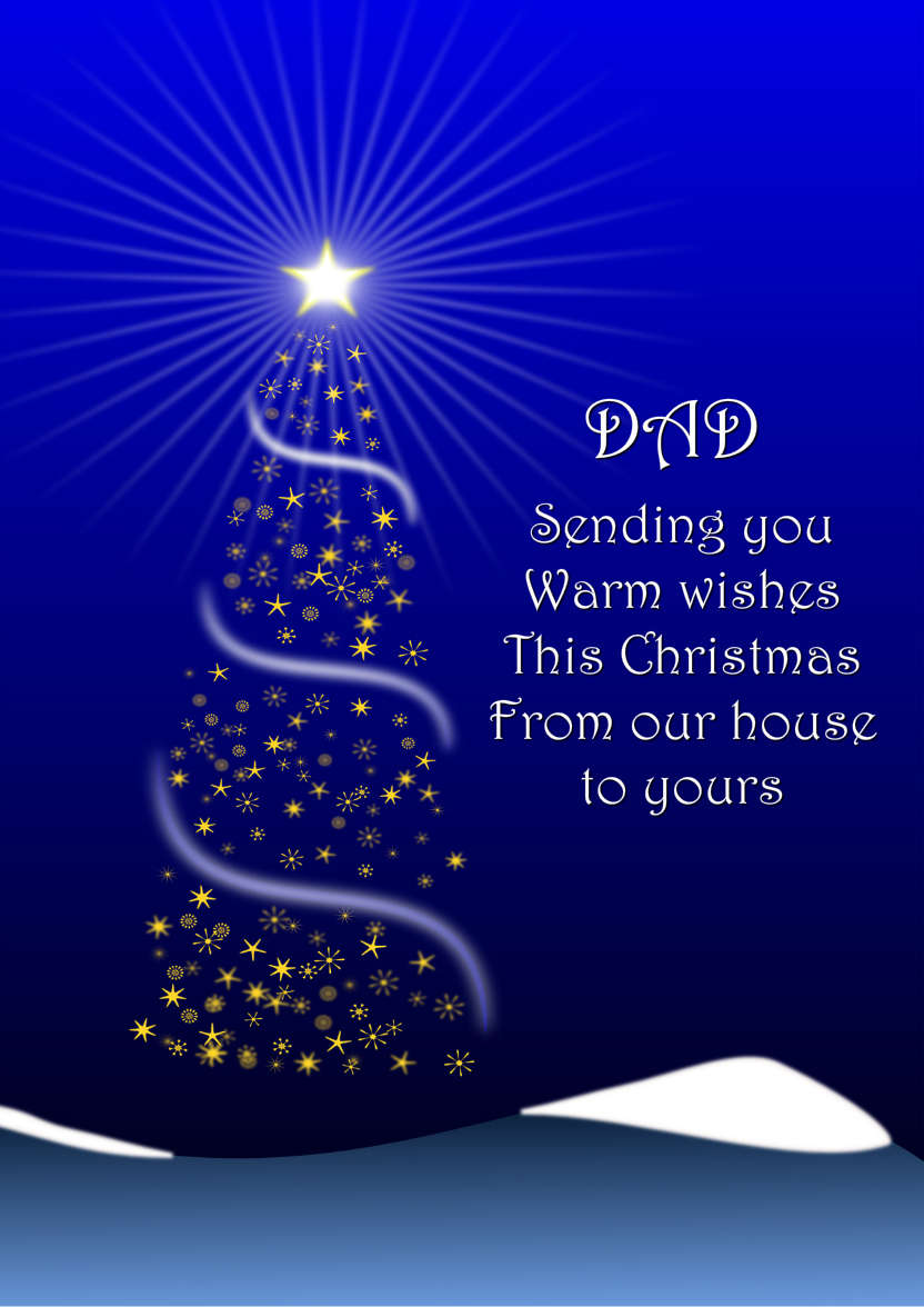 Christmas Tree Glow - card made with Crafty Bob's Card Creator