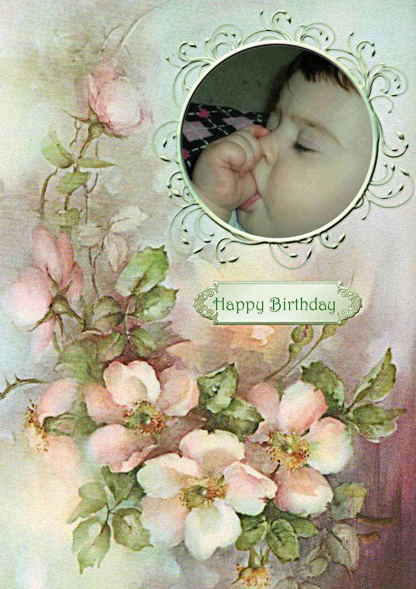 Wild Roses - card made with Crafty Bob's Card Creator