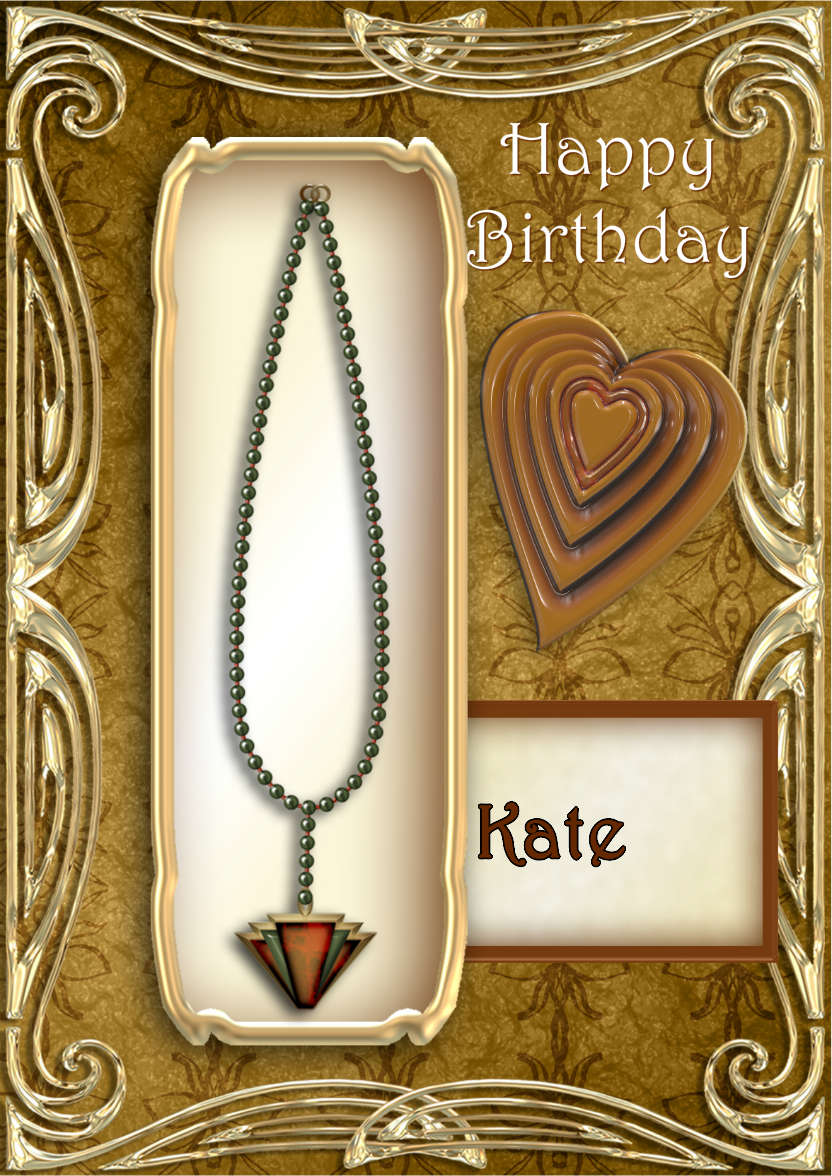 Art Deco Necklace - card made with Crafty Bob's Card Creator