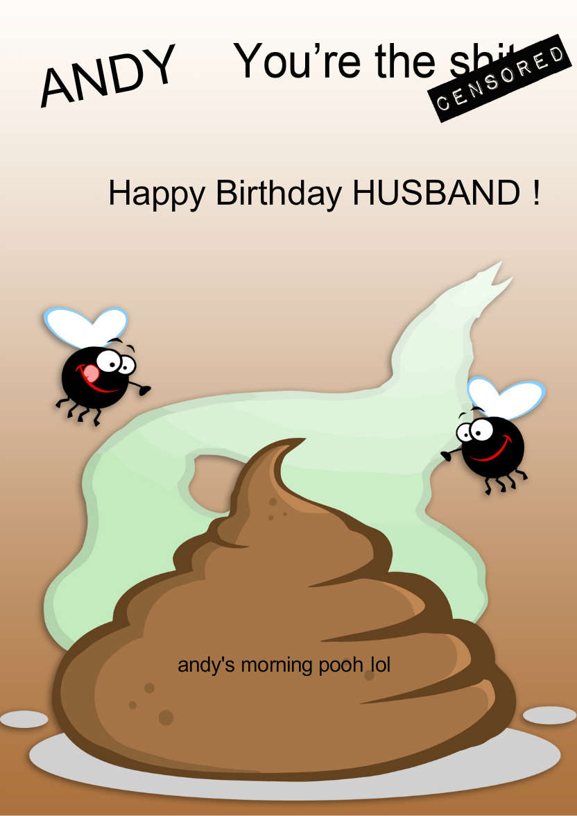You're The -  Censored! Humorous Card Fron - card made with Crafty Bob's Card Creator