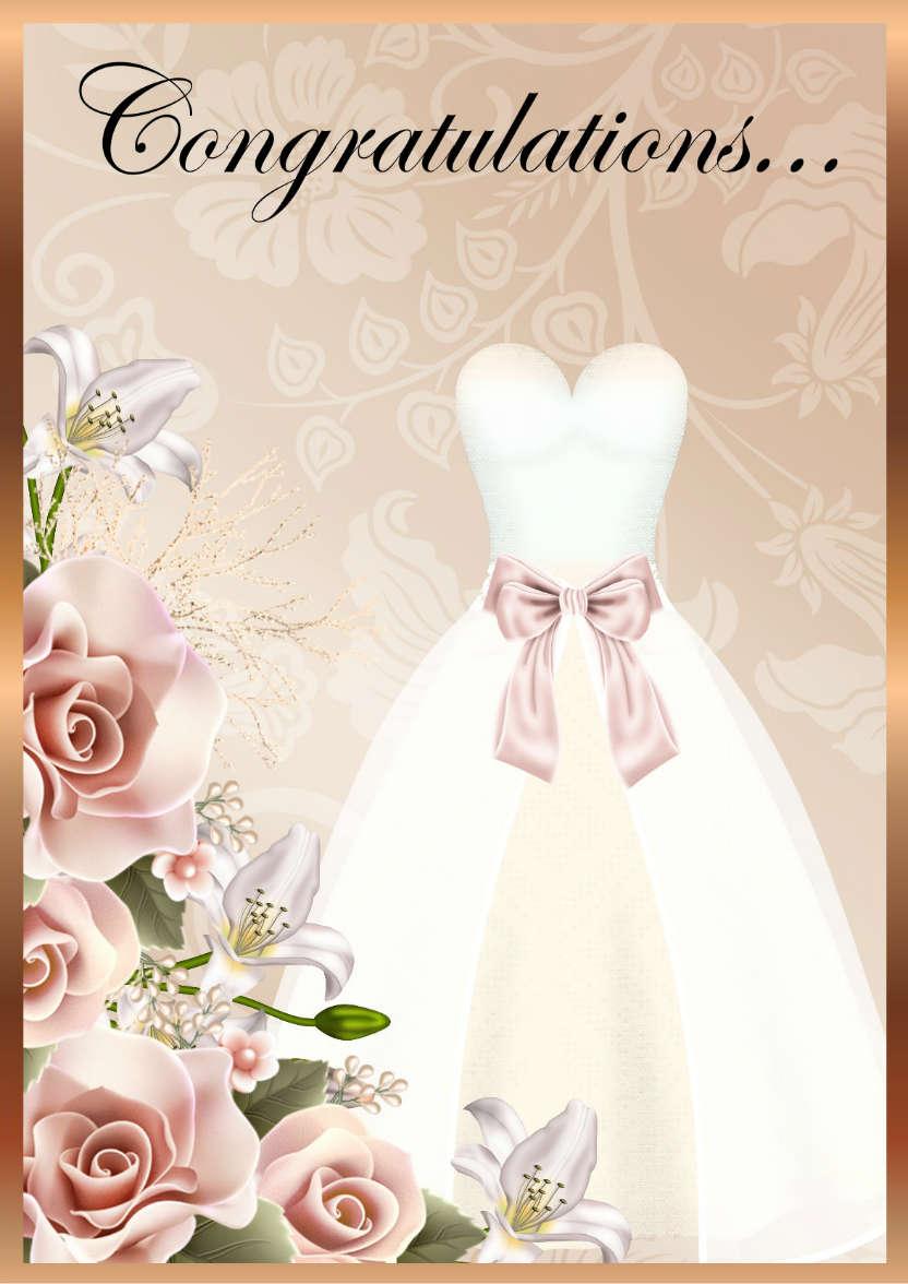 Wedding Day - card made with Crafty Bob's Card Creator