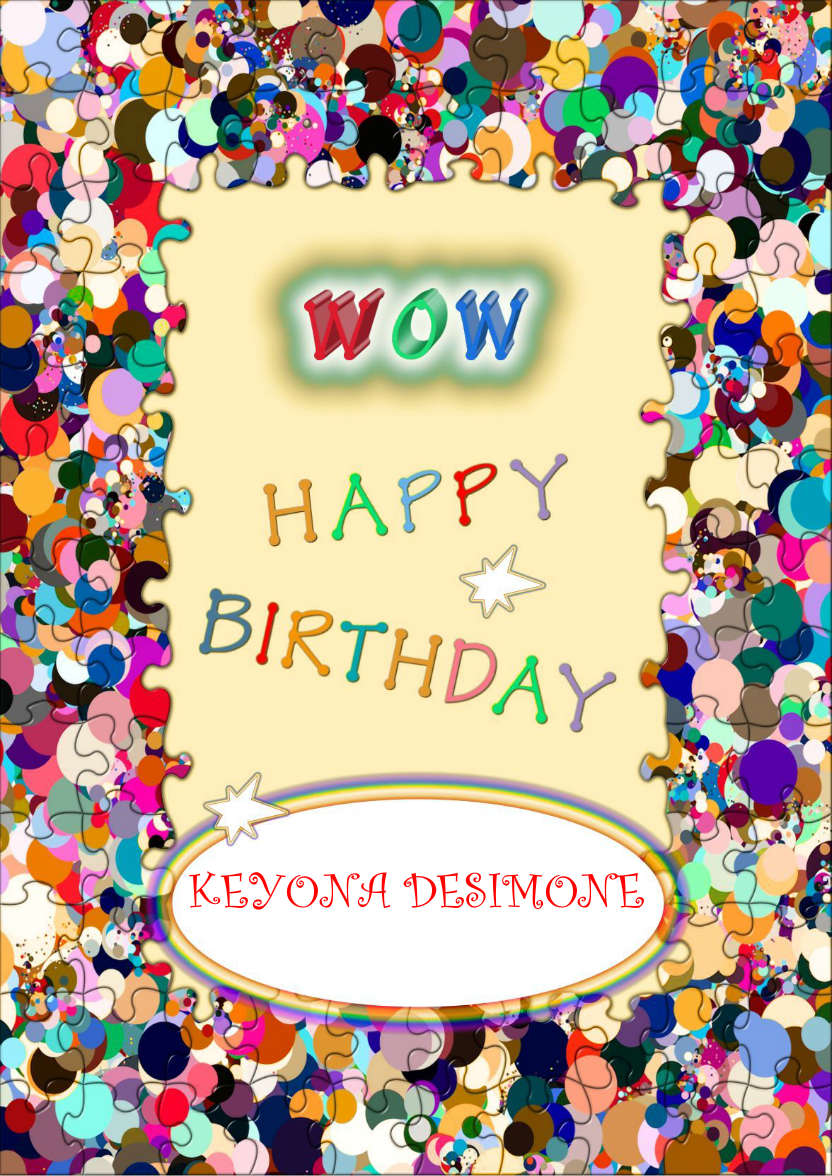 Crazy Dots Puzzle One - card made with Crafty Bob's Card Creator