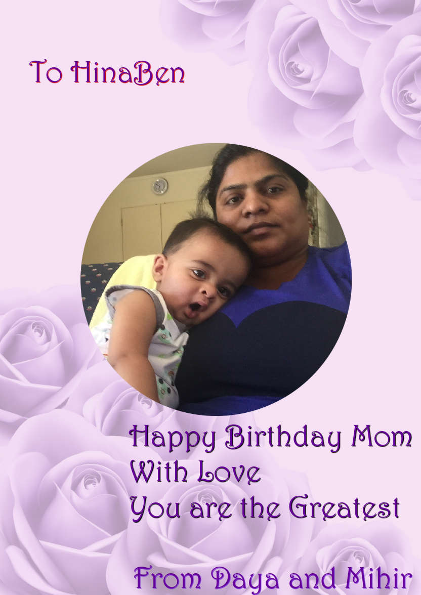 Purple Roses Background - card made with Crafty Bob's Card Creator