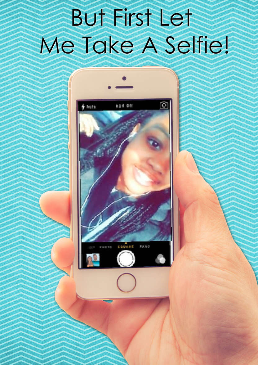 Selfie Mobile Phone Card - card made with Crafty Bob's Card Creator