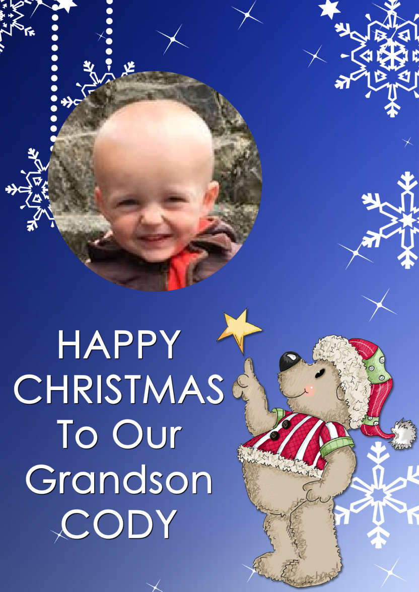 When I Wish Upon a Star Christmas Aperture Card Front - card made with Crafty Bob's Card Creator