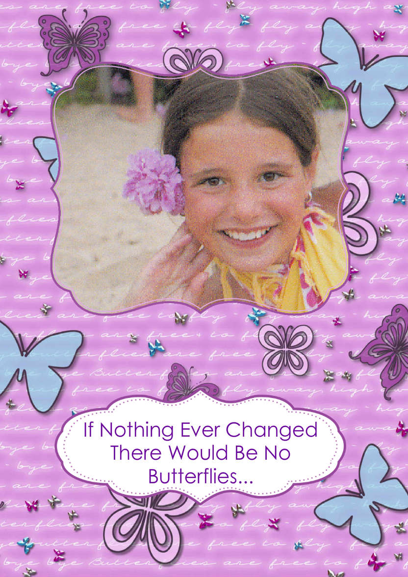 Butterfly Background Photo Card - card made with Crafty Bob's Card Creator
