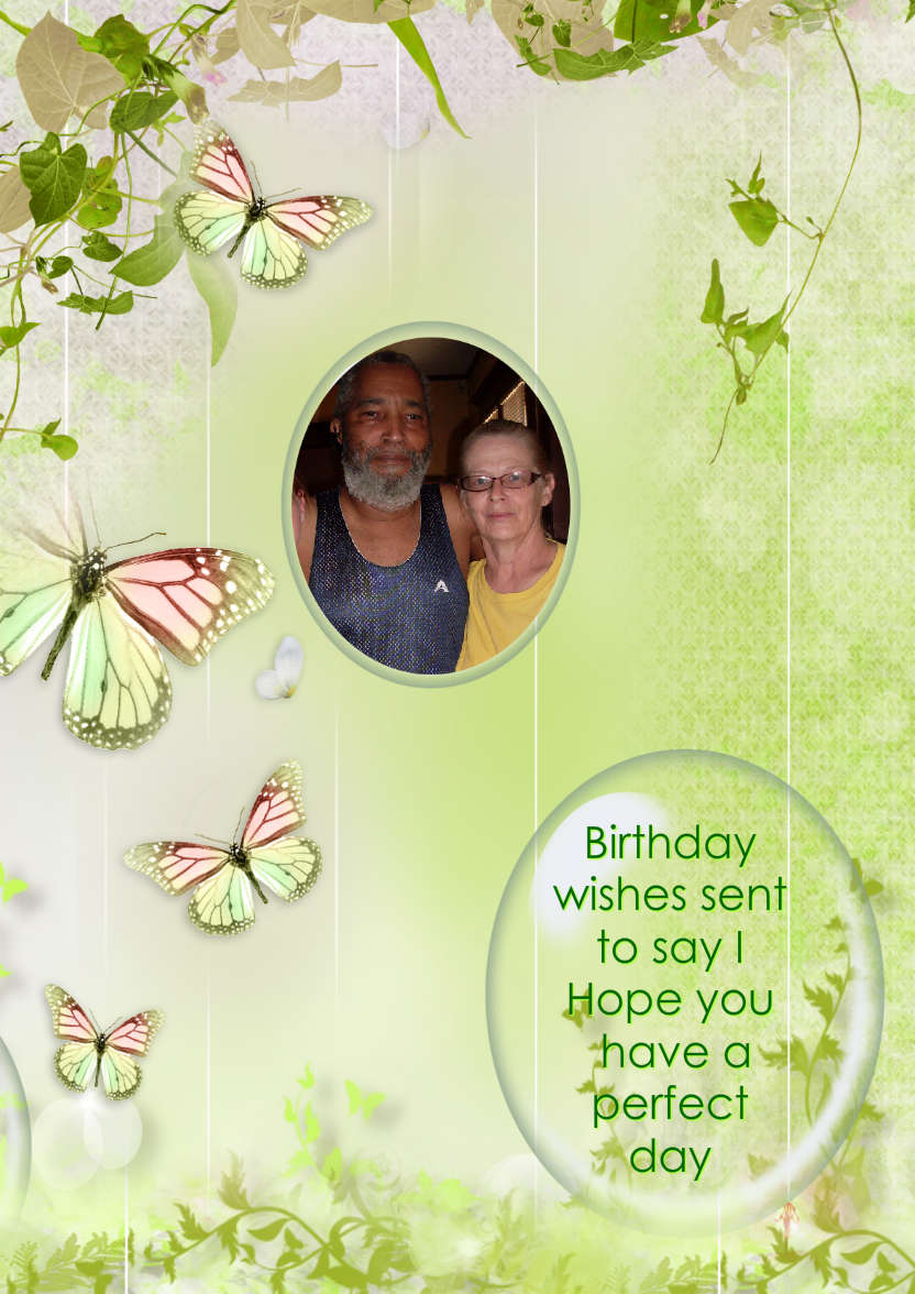 Butterfly Greeting Card - card made with Crafty Bob's Card Creator