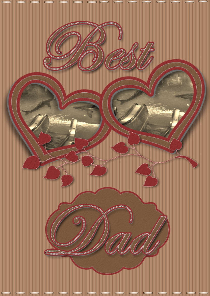 The Best Dad - card made with Crafty Bob's Card Creator