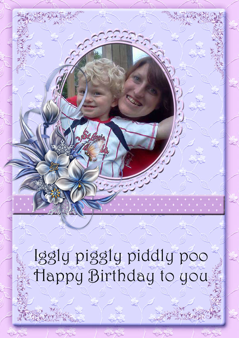 Lacy and Floral Design for Many Occasions - card made with Crafty Bob's Card Creator
