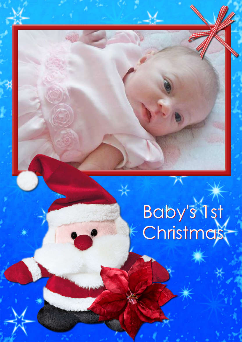 Cute Cuddly Santa - card made with Crafty Bob's Card Creator