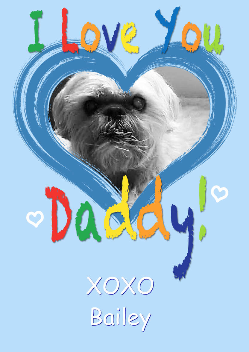 I Love You Daddy Aperture Card - card made with Crafty Bob's Card Creator