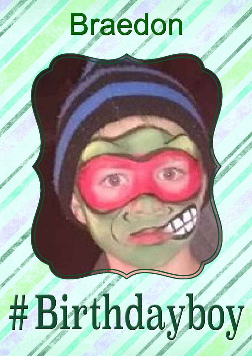 Hashtag Birthday Boy - card made with Crafty Bob's Card Creator