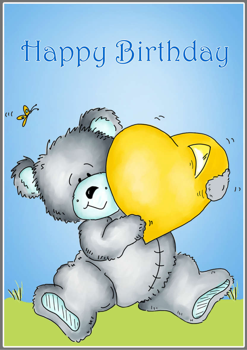 Bear Hugs - card made with Crafty Bob's Card Creator