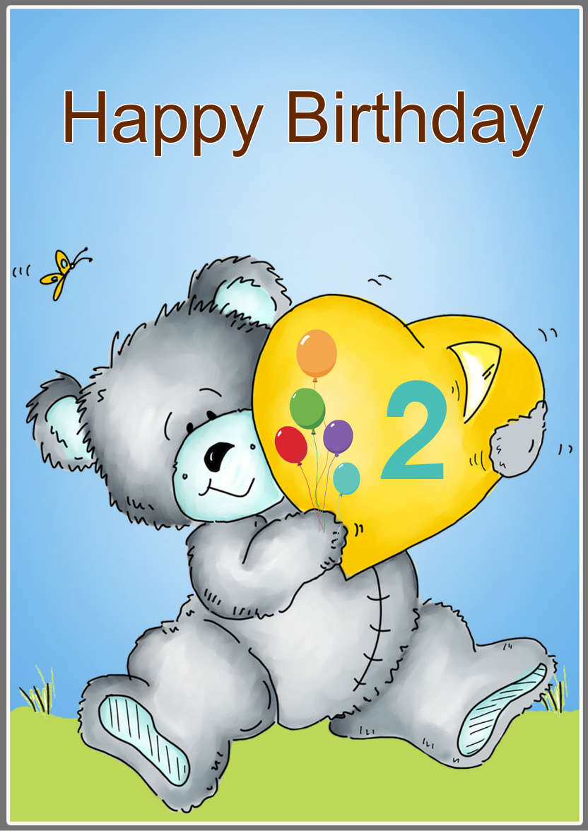 Bear Hugs - card made with Crafty Bob's Card Creator