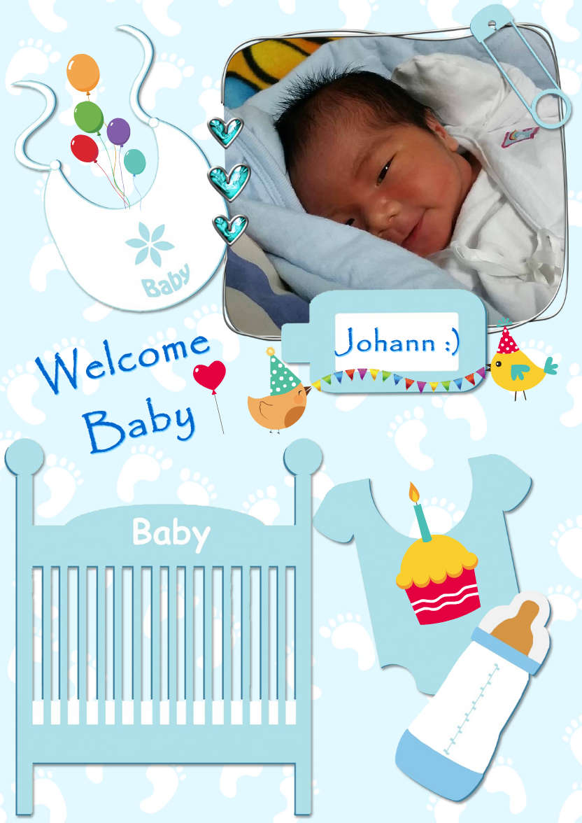 Baby Boy Aperture - card made with Crafty Bob's Card Creator