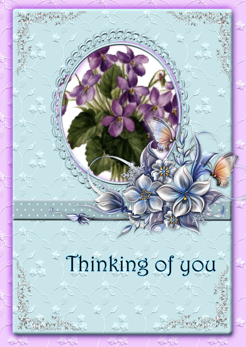 Lacy and Floral Design for Many Occasions #5 - card made with Crafty Bob's Card Creator