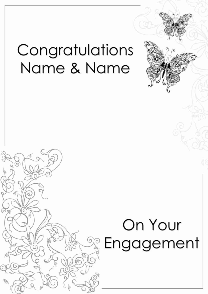Butterfly Flourish Simple Card Front - card made with Crafty Bob's Card Creator