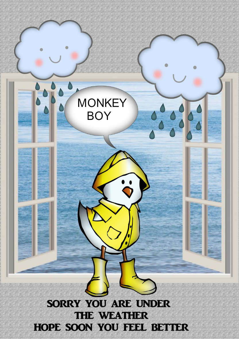 Under the Weather - card made with Crafty Bob's Card Creator
