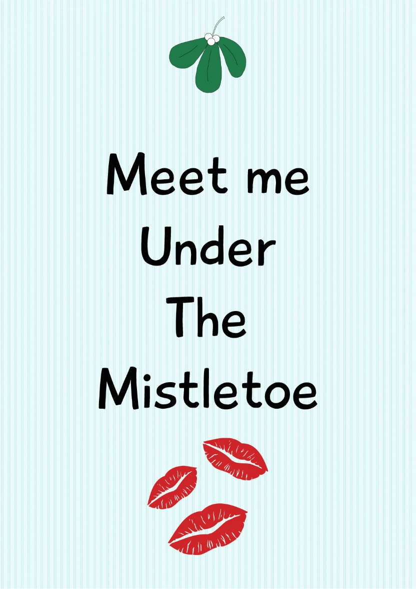 Mistletoe - card made with Crafty Bob's Card Creator