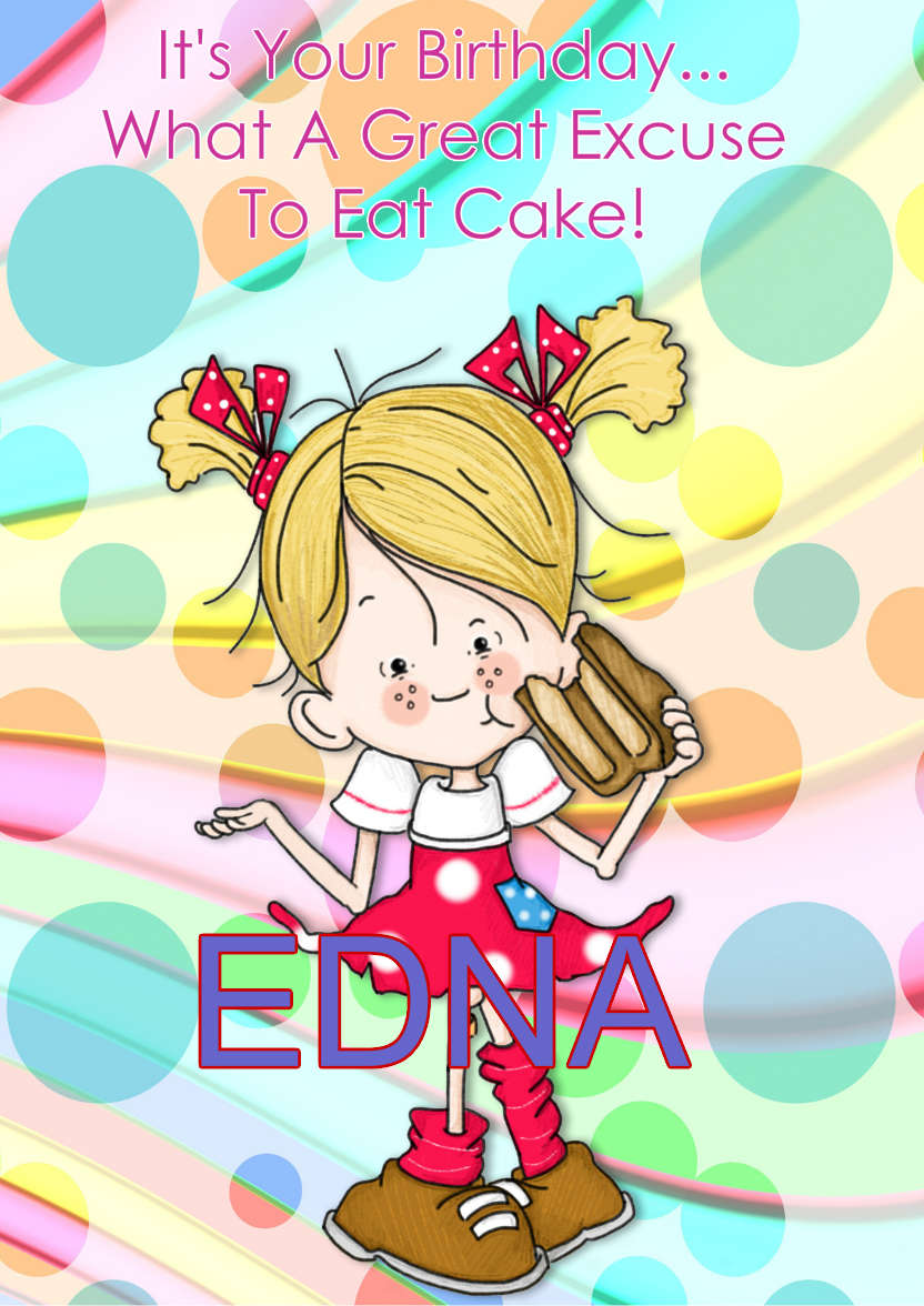 Eat Birthday Cake! - card made with Crafty Bob's Card Creator