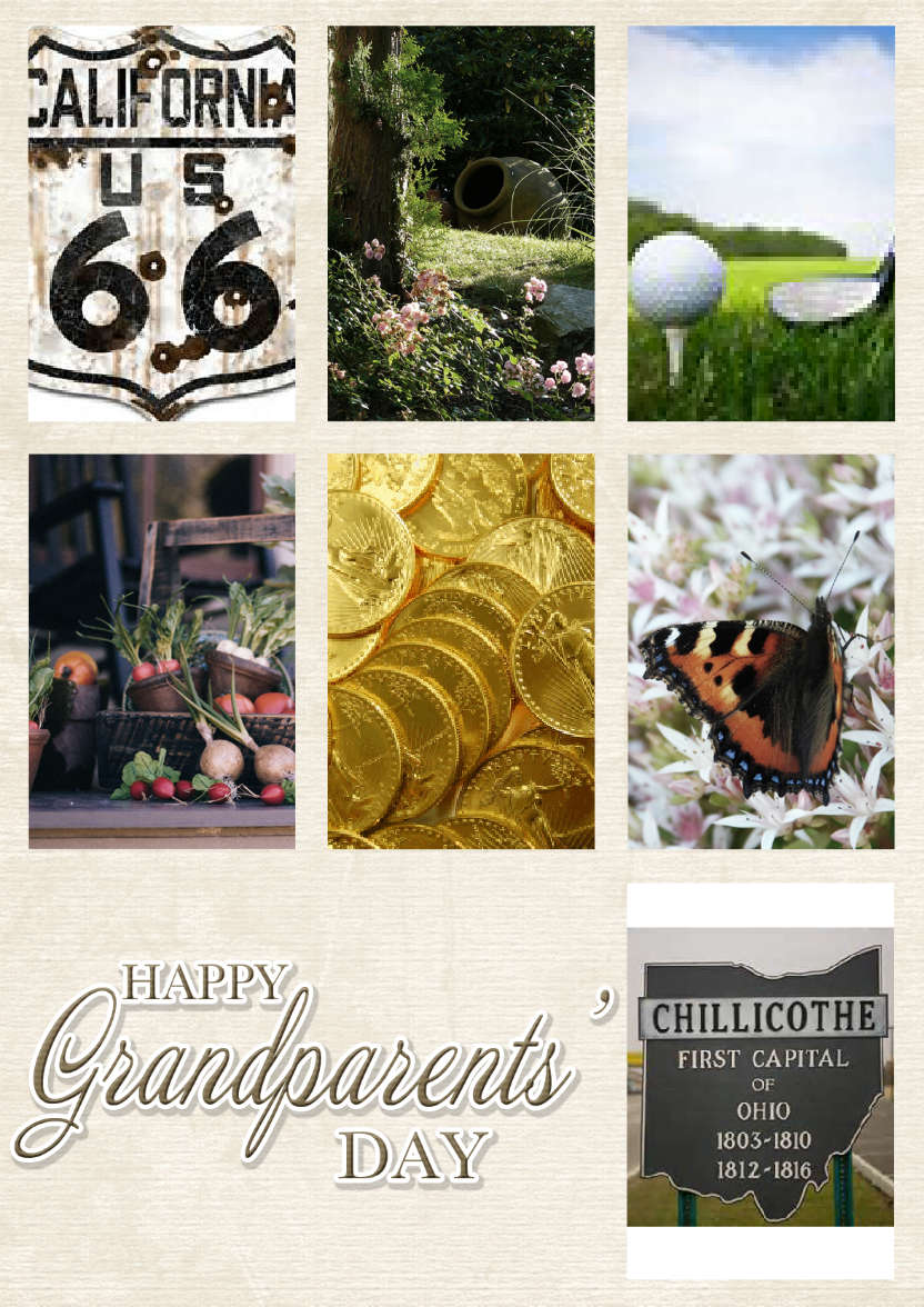 Multi-photo Grandparents Day Card - card made with Crafty Bob's Card Creator