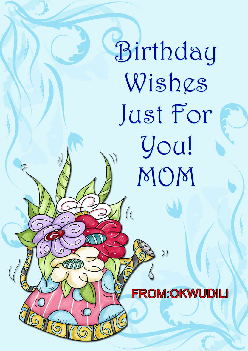 Funky Floral Watering Can - card made with Crafty Bob's Card Creator