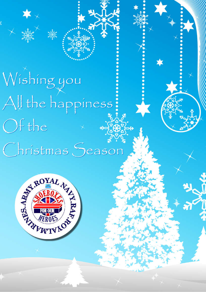 Christmas Bauble Snowscene - card made with Crafty Bob's Card Creator