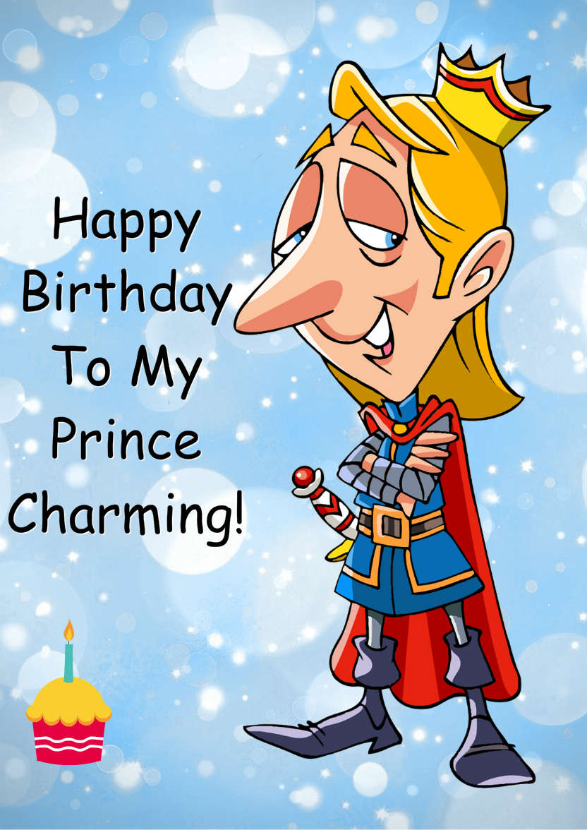 Prince Charming - card made with Crafty Bob's Card Creator