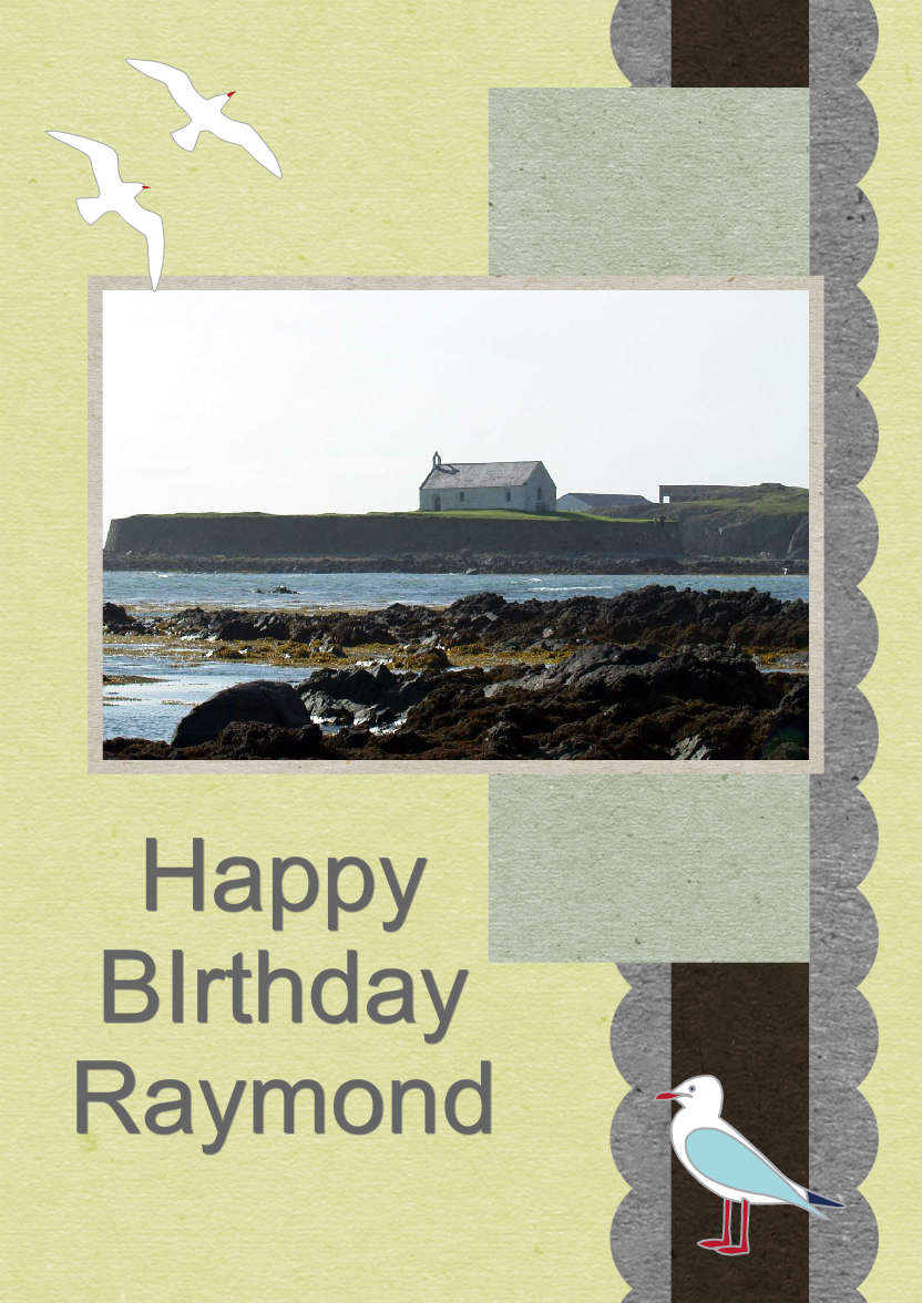 Cardboard Scrapbook Style Card - card made with Crafty Bob's Card Creator