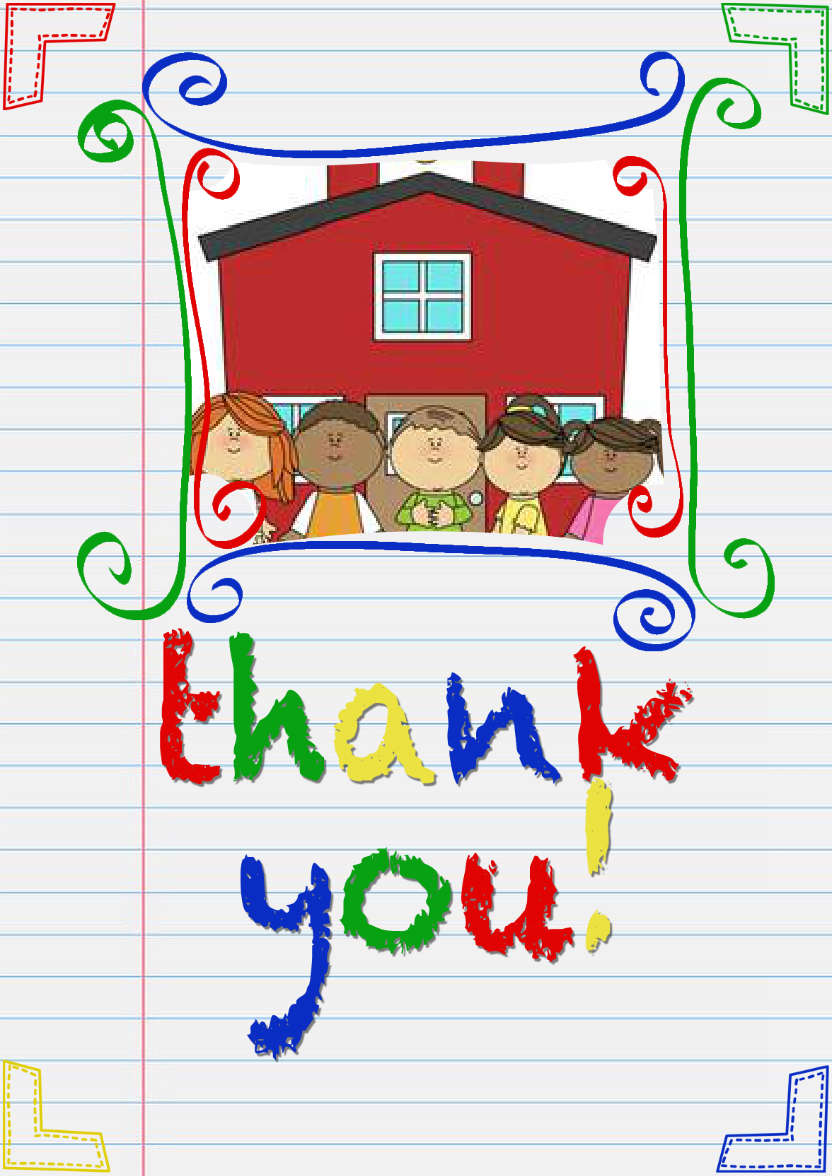 Notepaper Thank You Card - card made with Crafty Bob's Card Creator