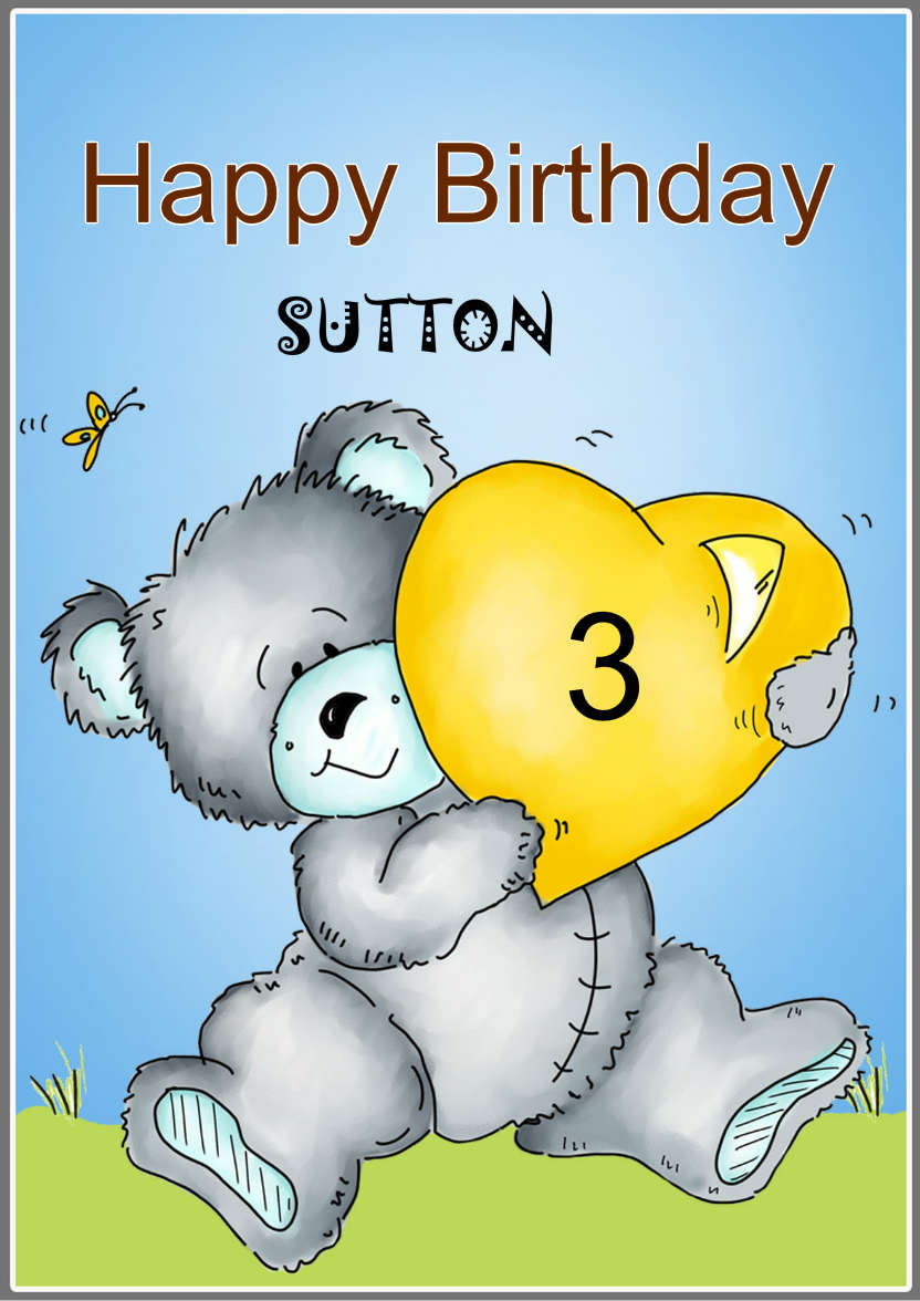 Bear Hugs - card made with Crafty Bob's Card Creator