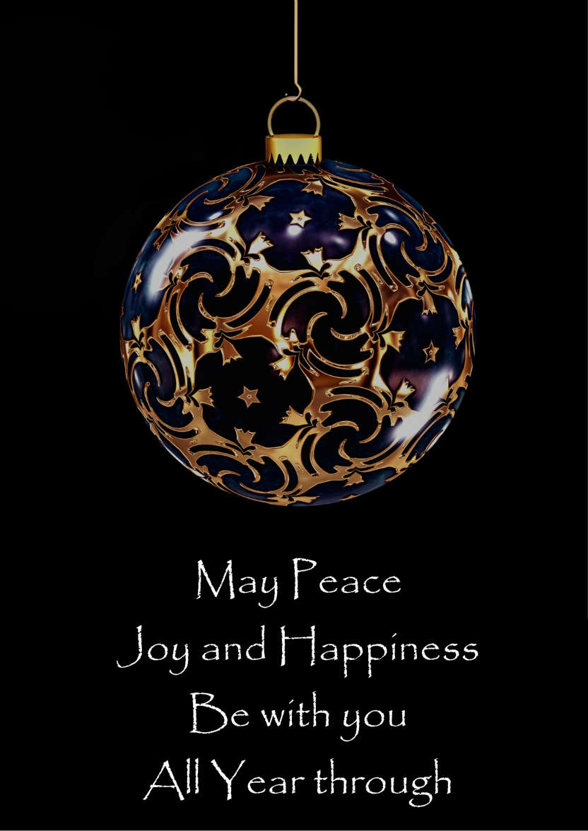 Christmas Bauble - card made with Crafty Bob's Card Creator