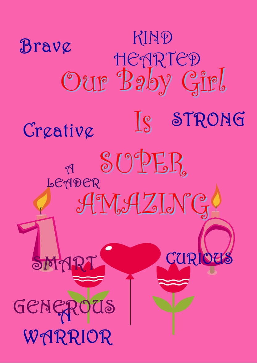 Dark Pink Plain Background - card made with Crafty Bob's Card Creator