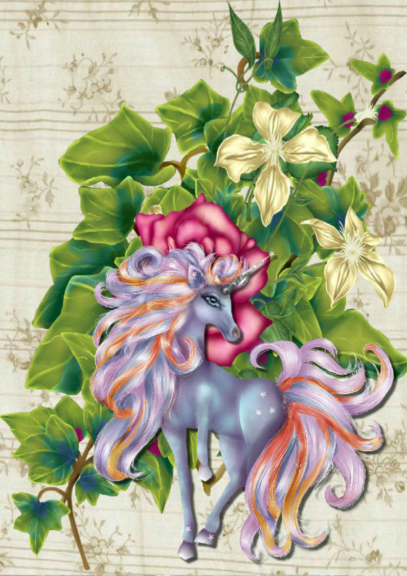 Unicorn Love - card made with Crafty Bob's Card Creator