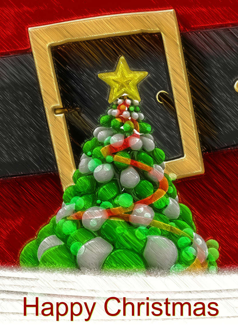Santa's Belt - card made with Crafty Bob's Card Creator