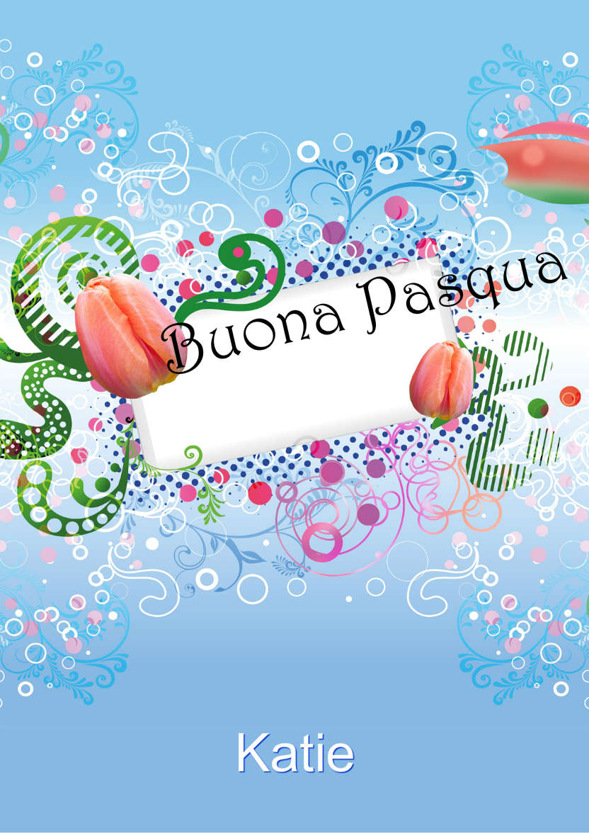 Tulip Arrangement - card made with Crafty Bob's Card Creator