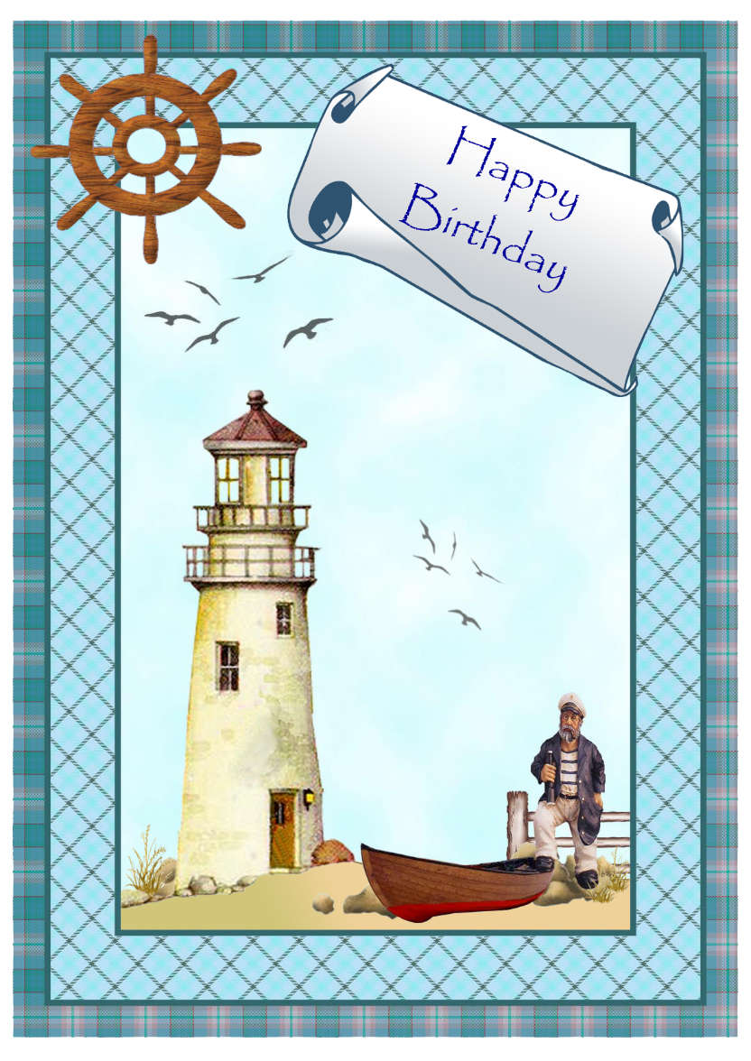 The Lighthouse - card made with Crafty Bob's Card Creator