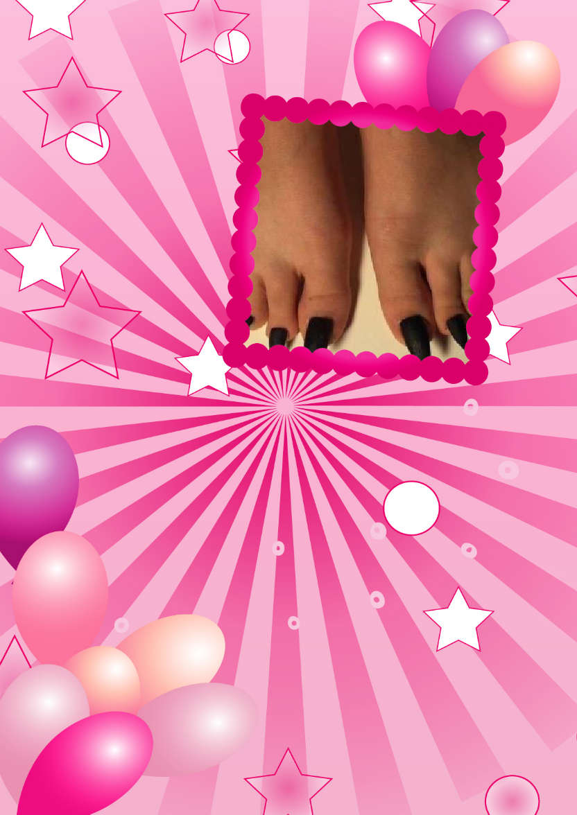 Birthday Balloons Aperture Card Front Pink - card made with Crafty Bob's Card Creator