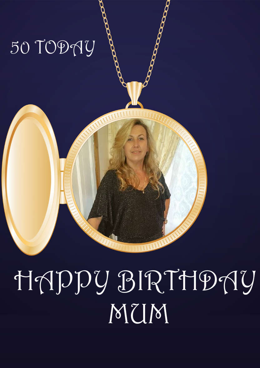 Locket Aperture Photo Card - card made with Crafty Bob's Card Creator