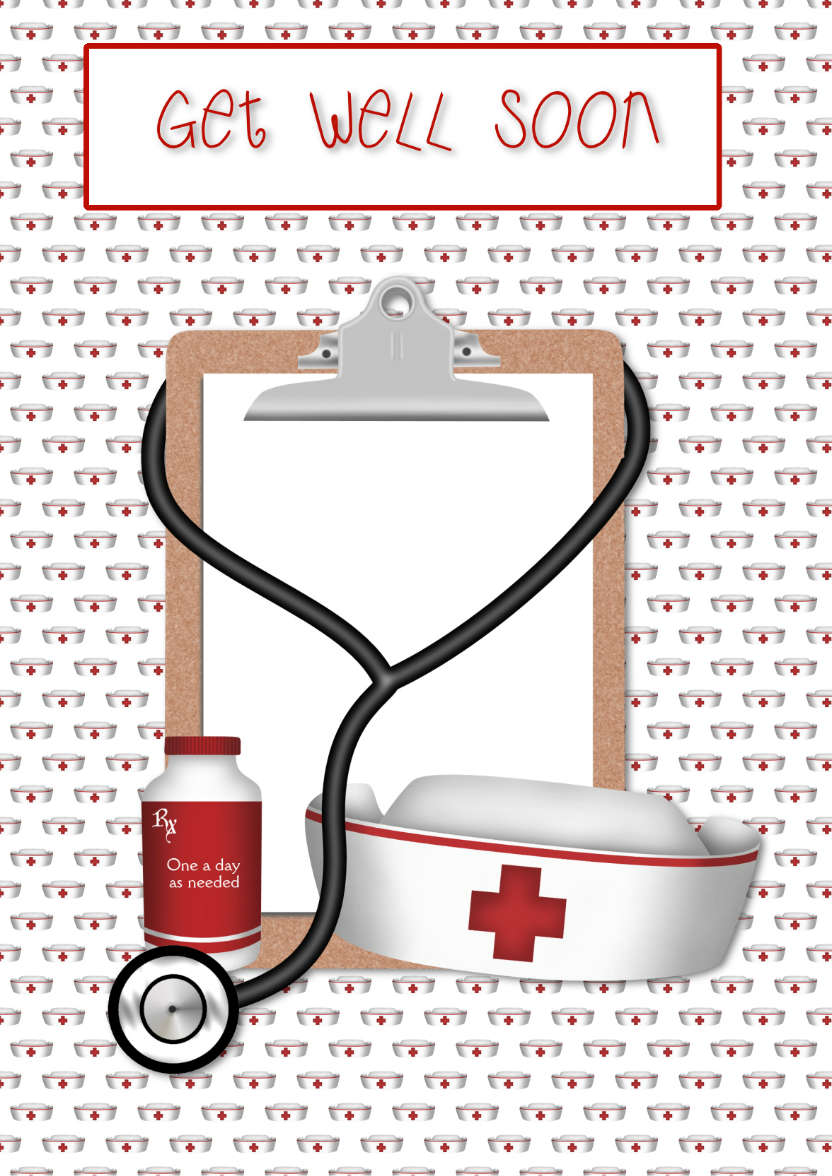 Get Well Soon - card made with Crafty Bob's Card Creator