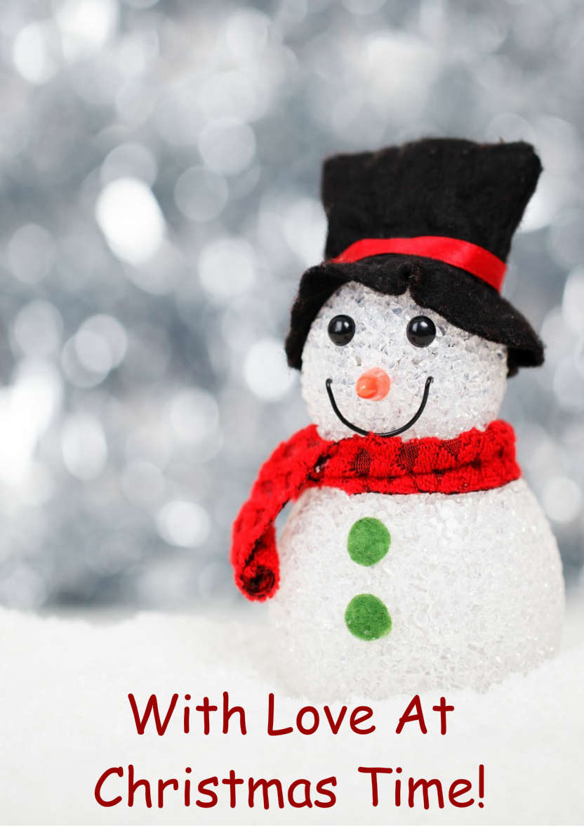 Cute Snowman - card made with Crafty Bob's Card Creator