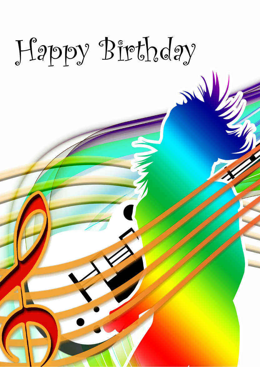 Feel the Music - card made with Crafty Bob's Card Creator