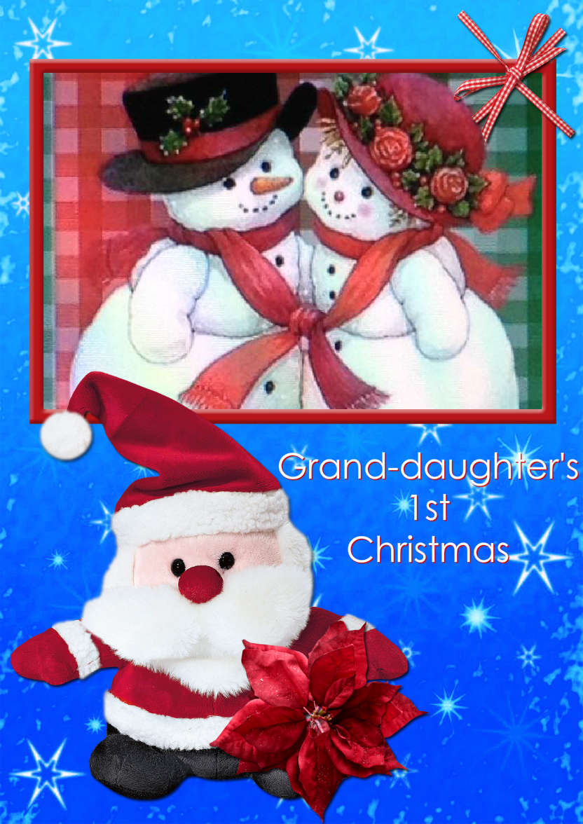 Cute Cuddly Santa - card made with Crafty Bob's Card Creator