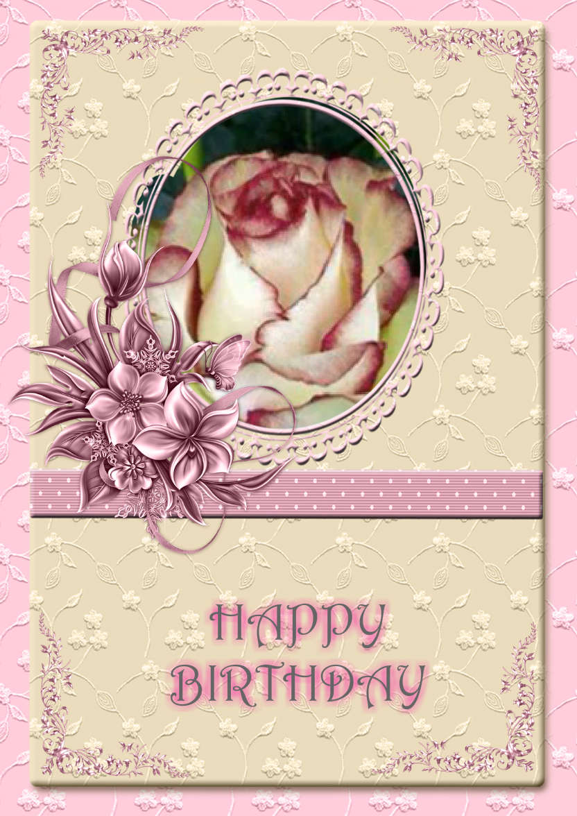 Lovely Female Design for Lots of Occasions - card made with Crafty Bob's Card Creator
