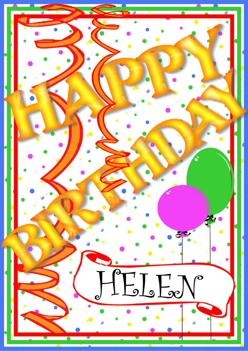 Happy Birthday Streamers - card made with Crafty Bob's Card Creator