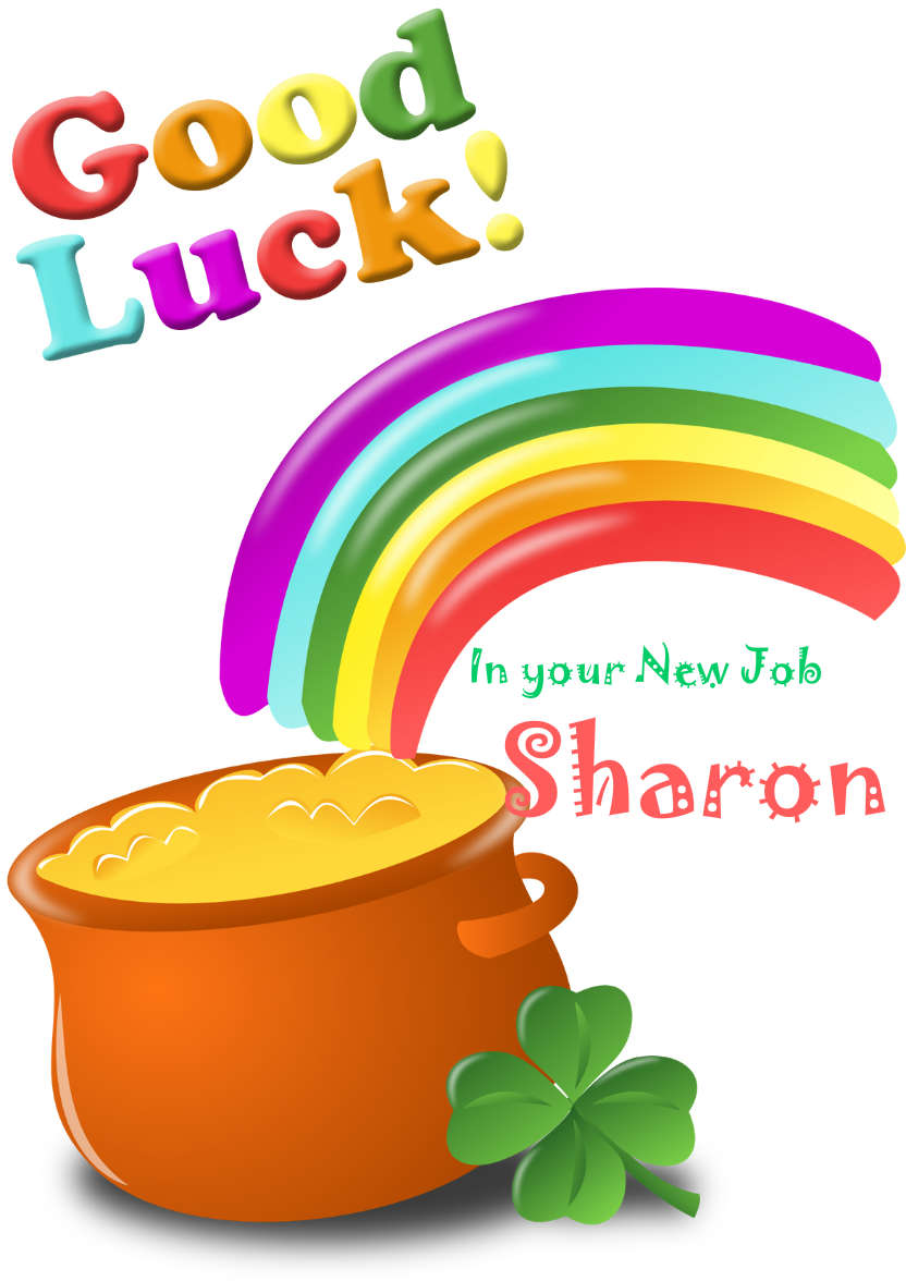 Pot of Gold Good Luck Card - card made with Crafty Bob's Card Creator