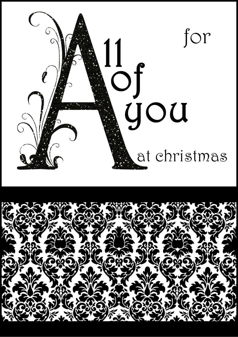 Damask Monogram Letter a Card - card made with Crafty Bob's Card Creator