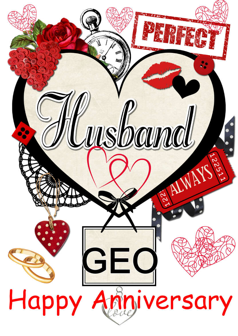 Husband Collage Heart - card made with Crafty Bob's Card Creator